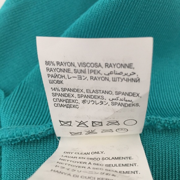 Bebe Teal Bandage Mini Skirt Size S - Picture 6 of 7